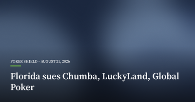 Florida Sues Operators Behind Chumba, LuckyLand and Global Poker