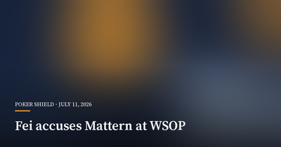 Wesley Fei Accuses Arnaud Mattern of Card Marking at WSOP