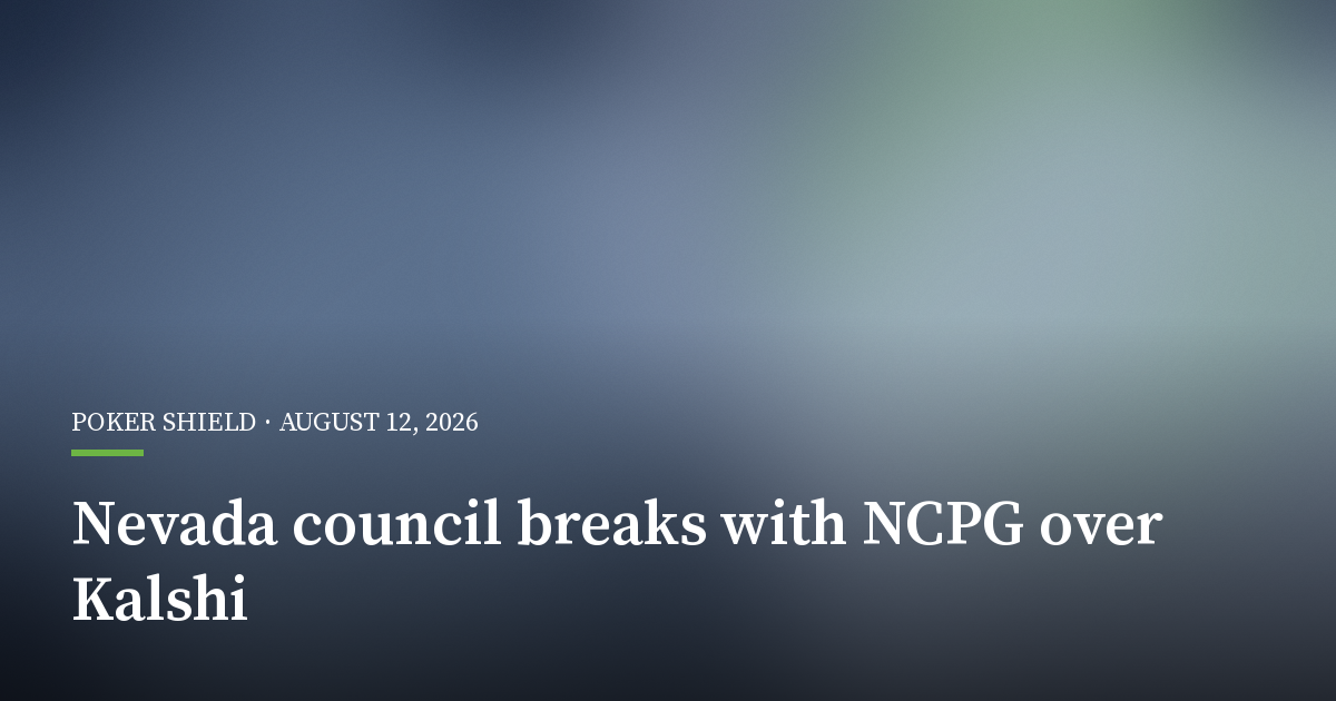 Nevada Problem-Gambling Council to Cut Ties With National Body Over Kalshi